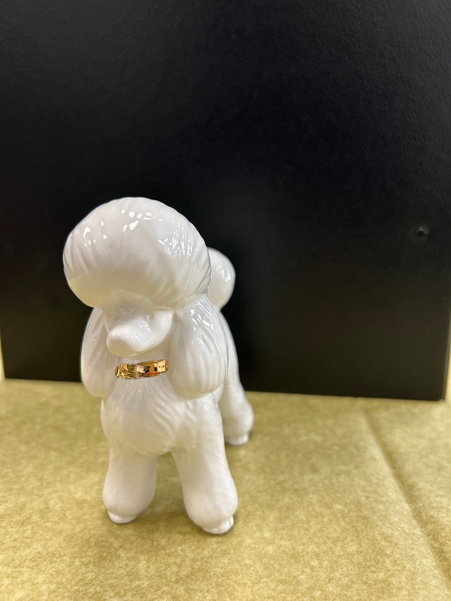 Bougeoir Caniche Poddle blanc