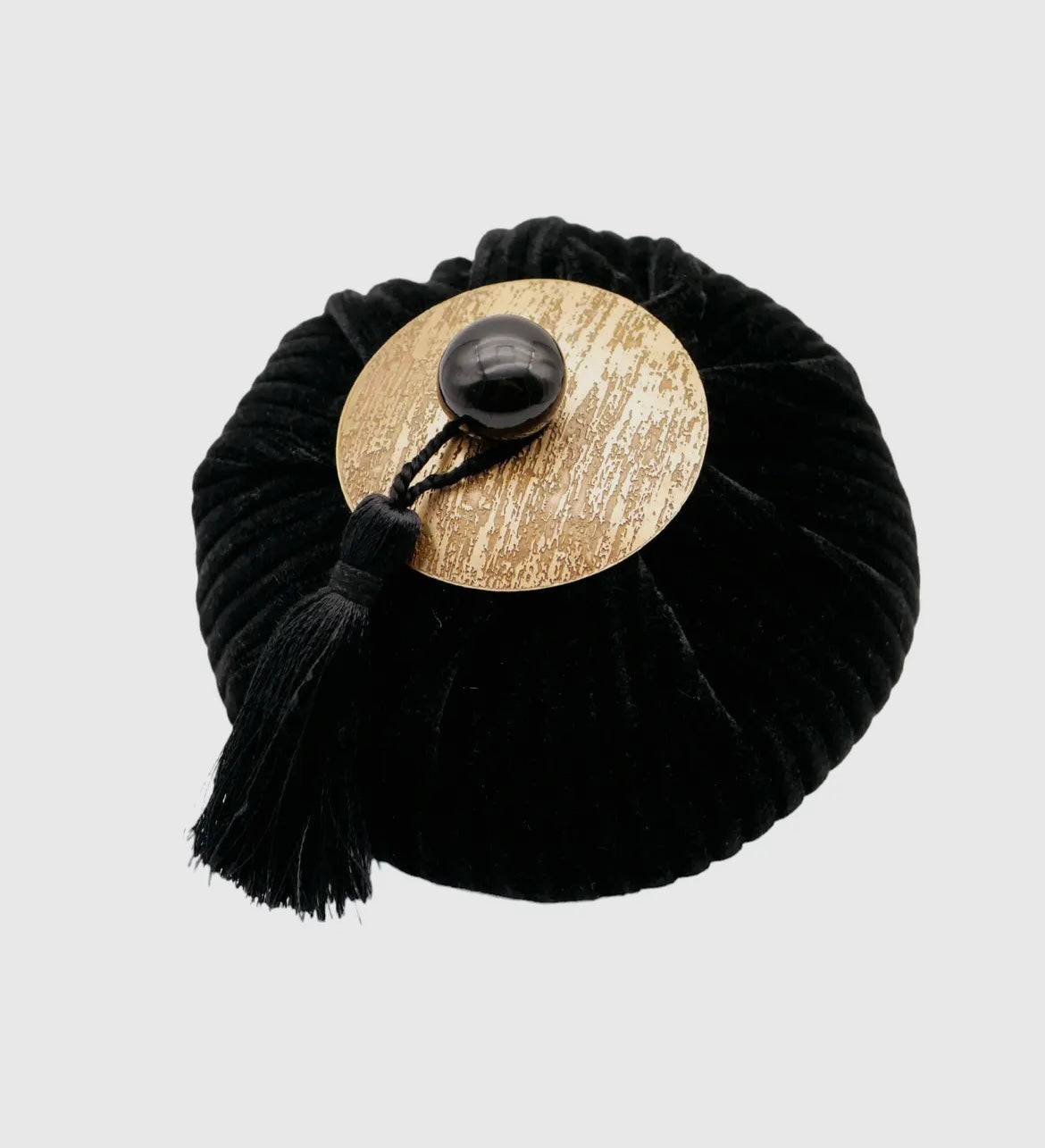 Aumônière parfumée AUTOUR DU PARFUM Fève Tonka velours côtelé noir