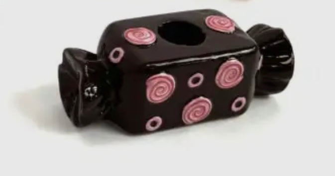 Bougeoir bonbon noir