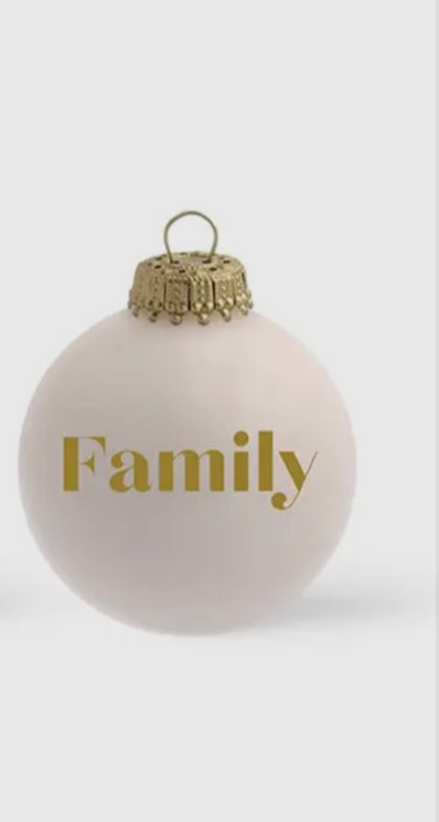 Boule de Noël - HAPPY FAMILY