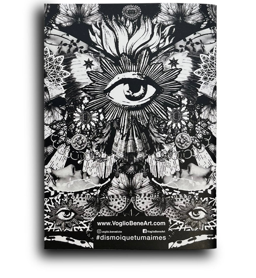 Cahier A5 - PAPILLON NOIR - VOGLIO BENE