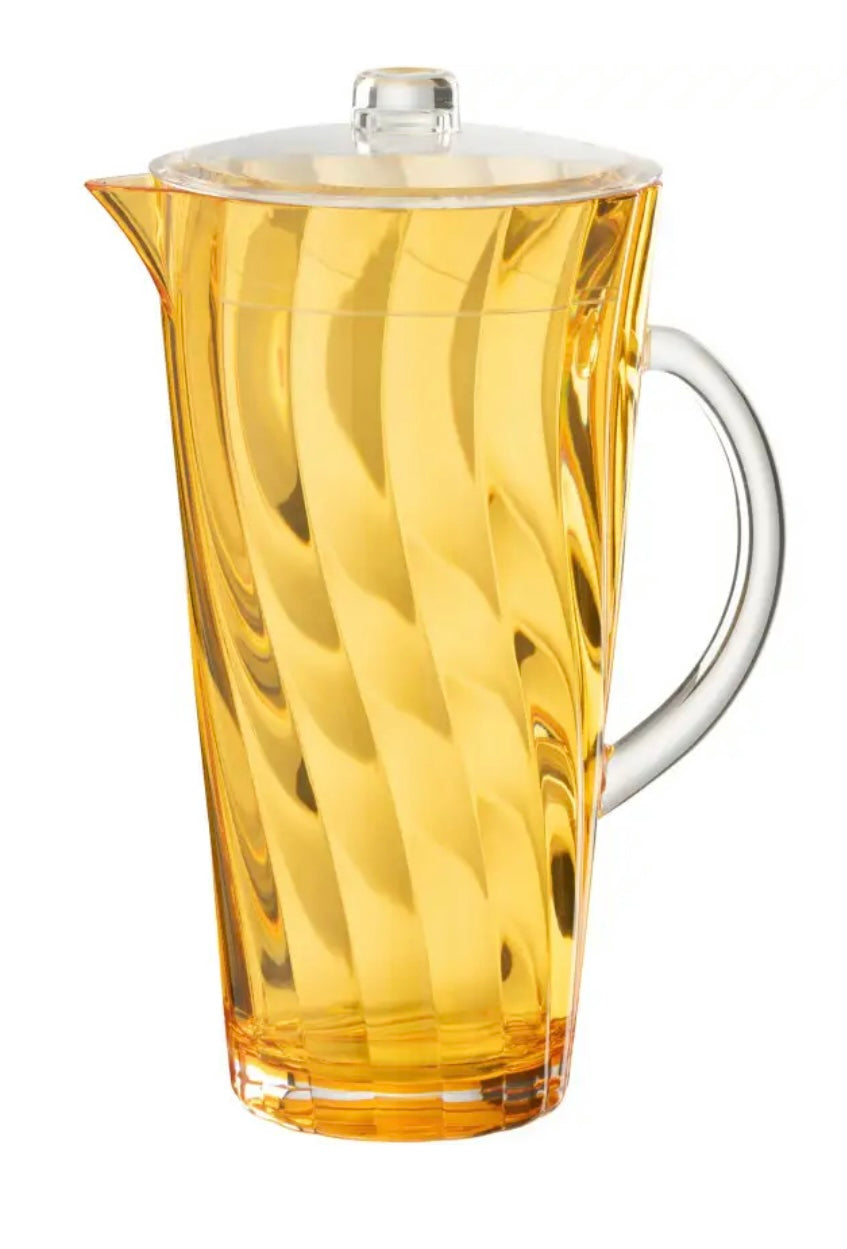 Pichet vague plastique orange