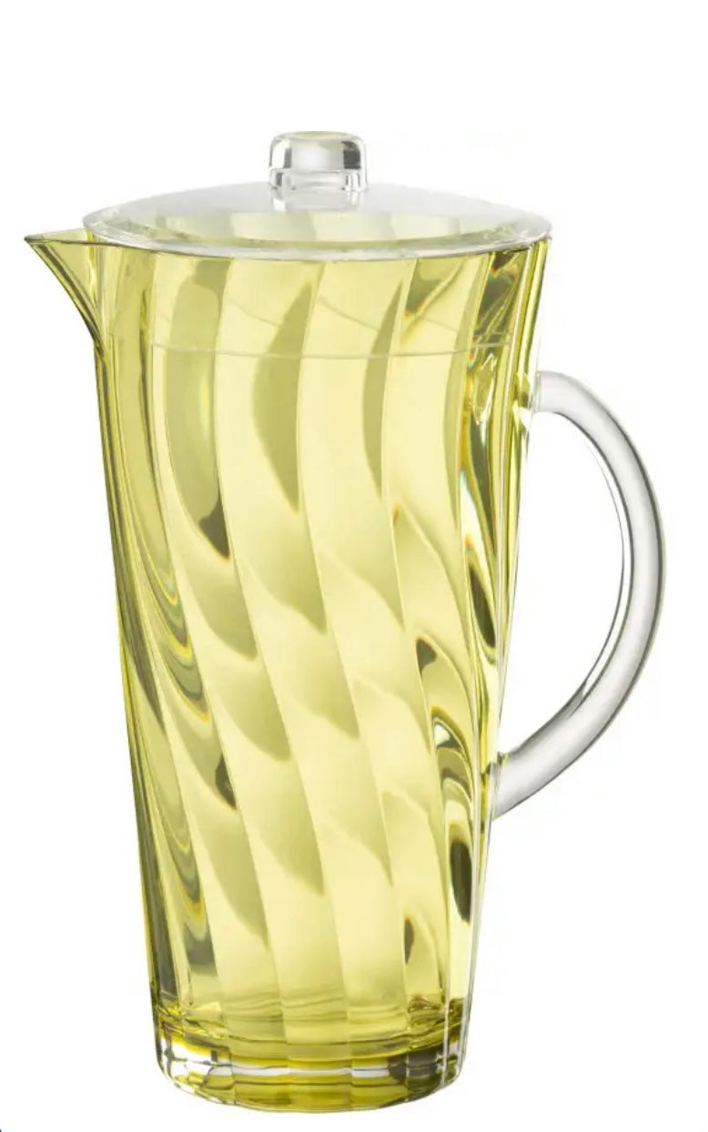 Pichet vague plastique jaune