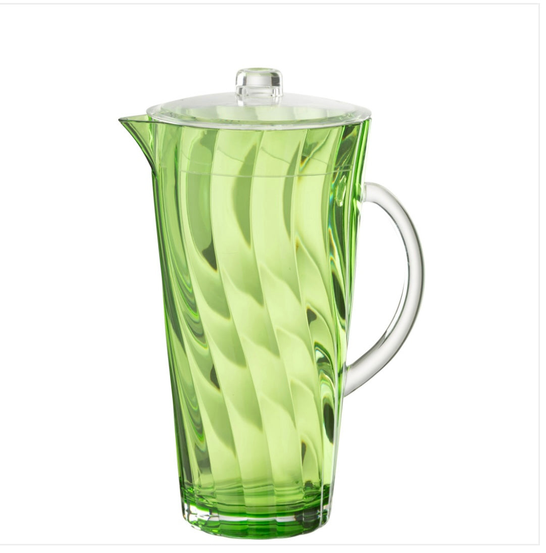 Pichet vague plastique vert