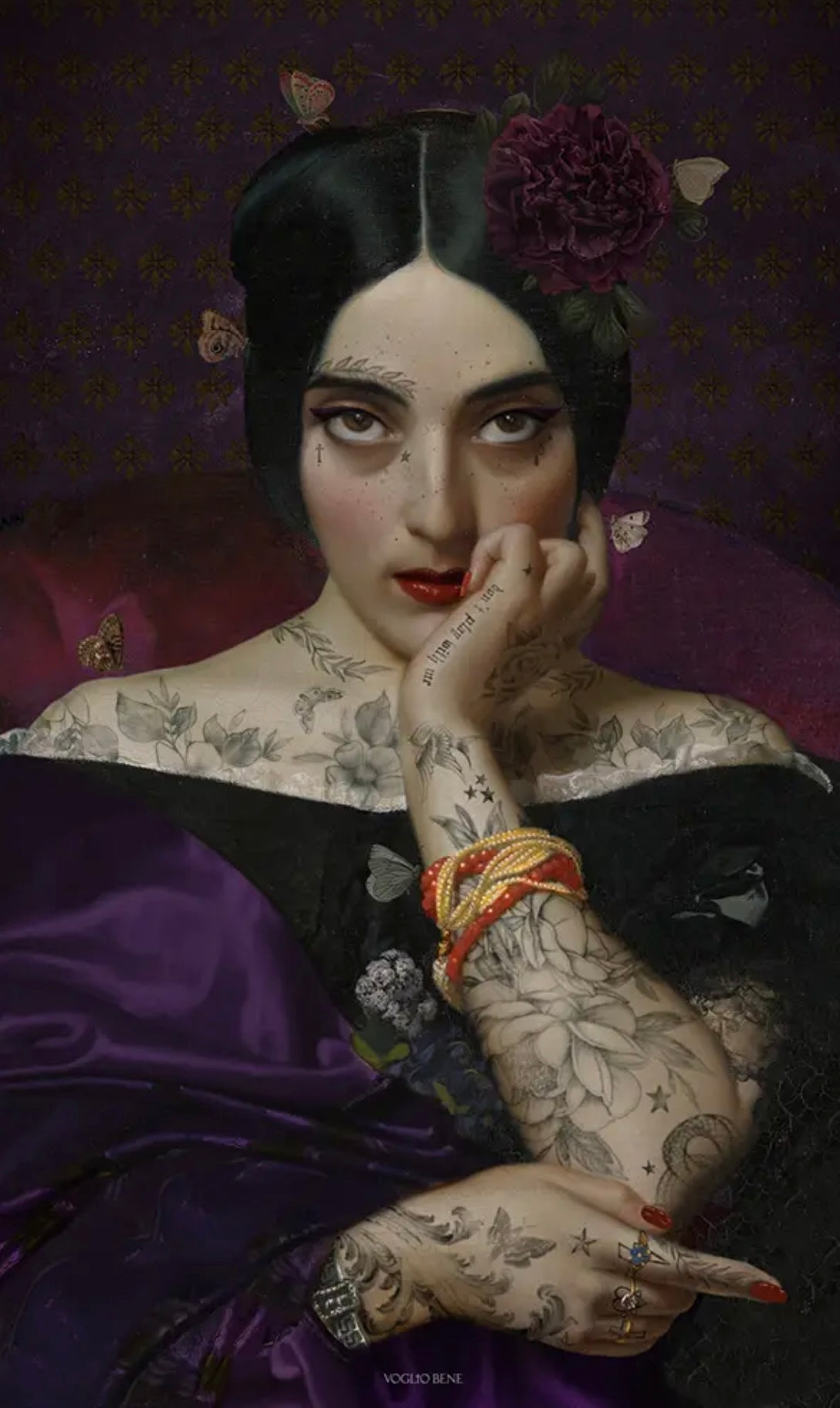 Tenture CLEMENTINE VIOLETTE