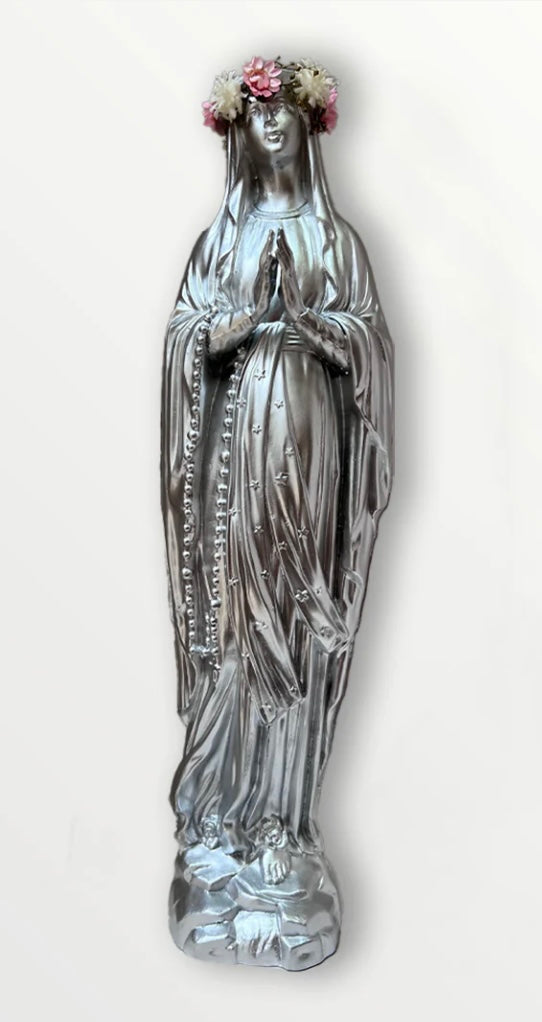Vierge argentée couronnée - SAPRISTI STRORE