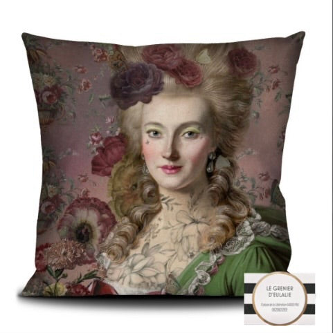 Housse de coussin MARIE ANTOINETTE - VOGLIO Bénédicte