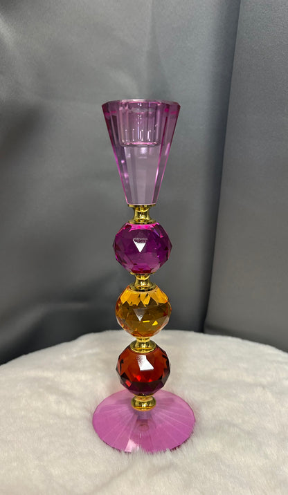 Bougeoir crytalline verre - WEZRNER VOB