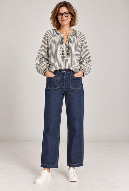 Blouse brodée - Le grenier d'Eulalie