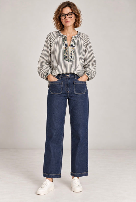 Blouse brodée - Le grenier d'Eulalie