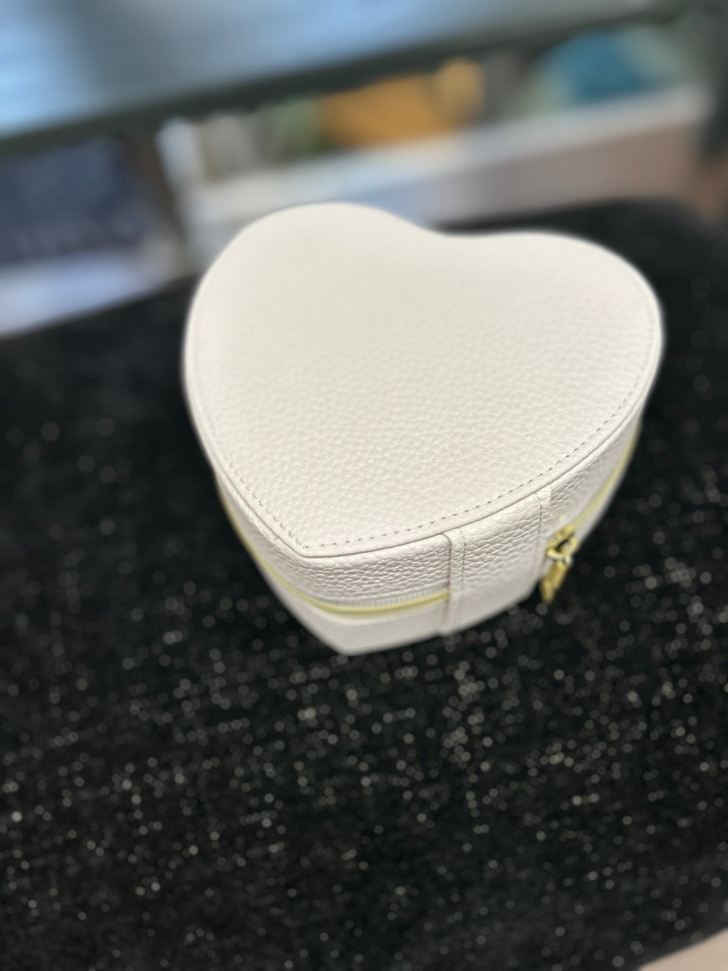 Boîte à bijoux coeur blanc - J LINE