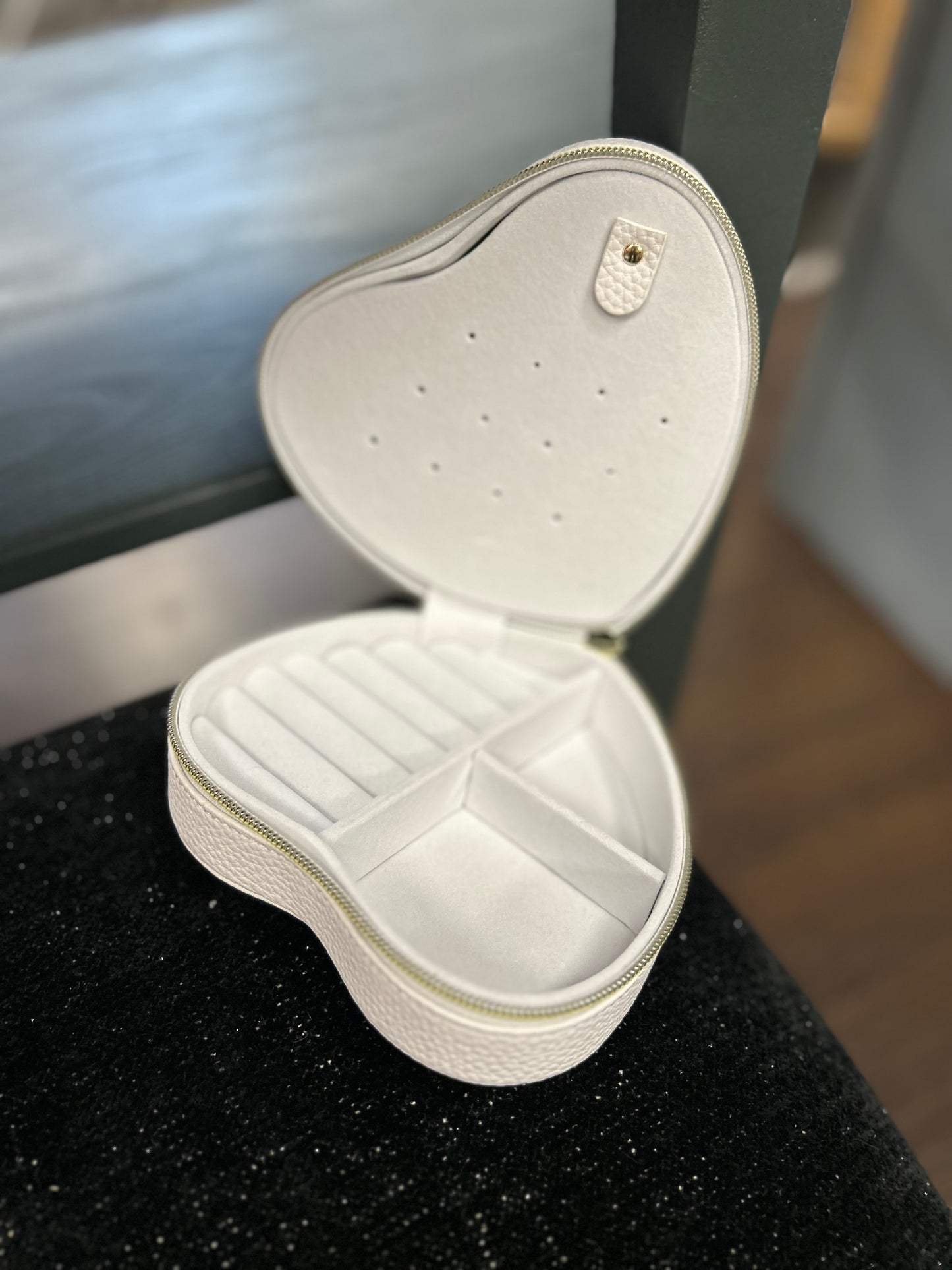 Boîte à bijoux coeur blanc - J LINE