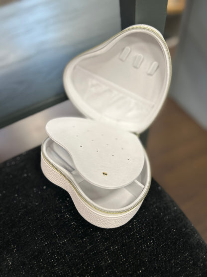 Boîte à bijoux coeur blanc - J LINE