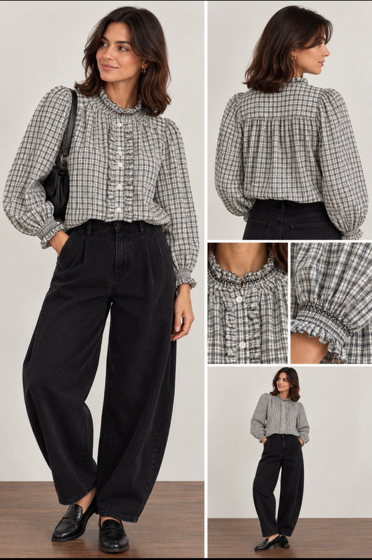 Blouse brodée