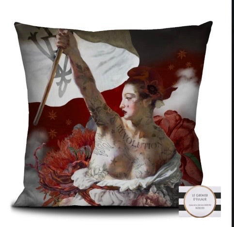 Housse de coussin LA LIBERTE - VOGLIO Bénédicte