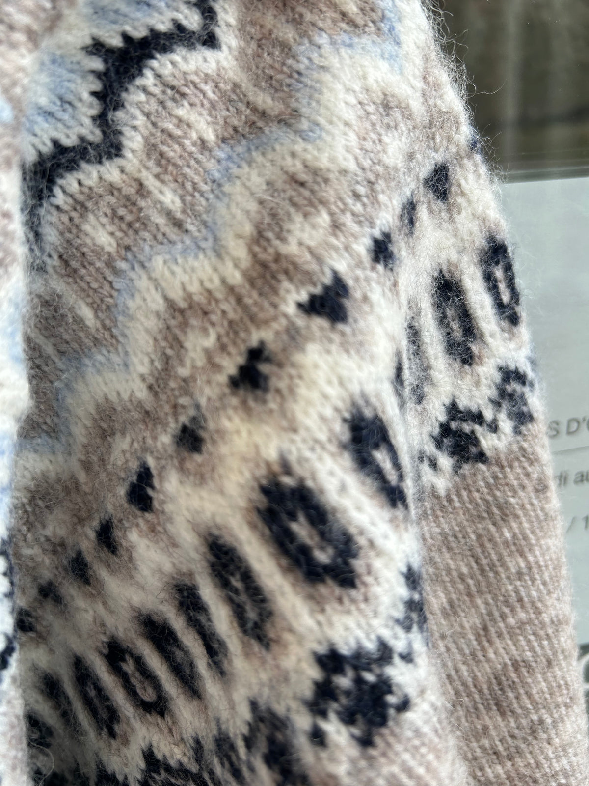 Gilet jacquard - C'EST BEAU LA VIE