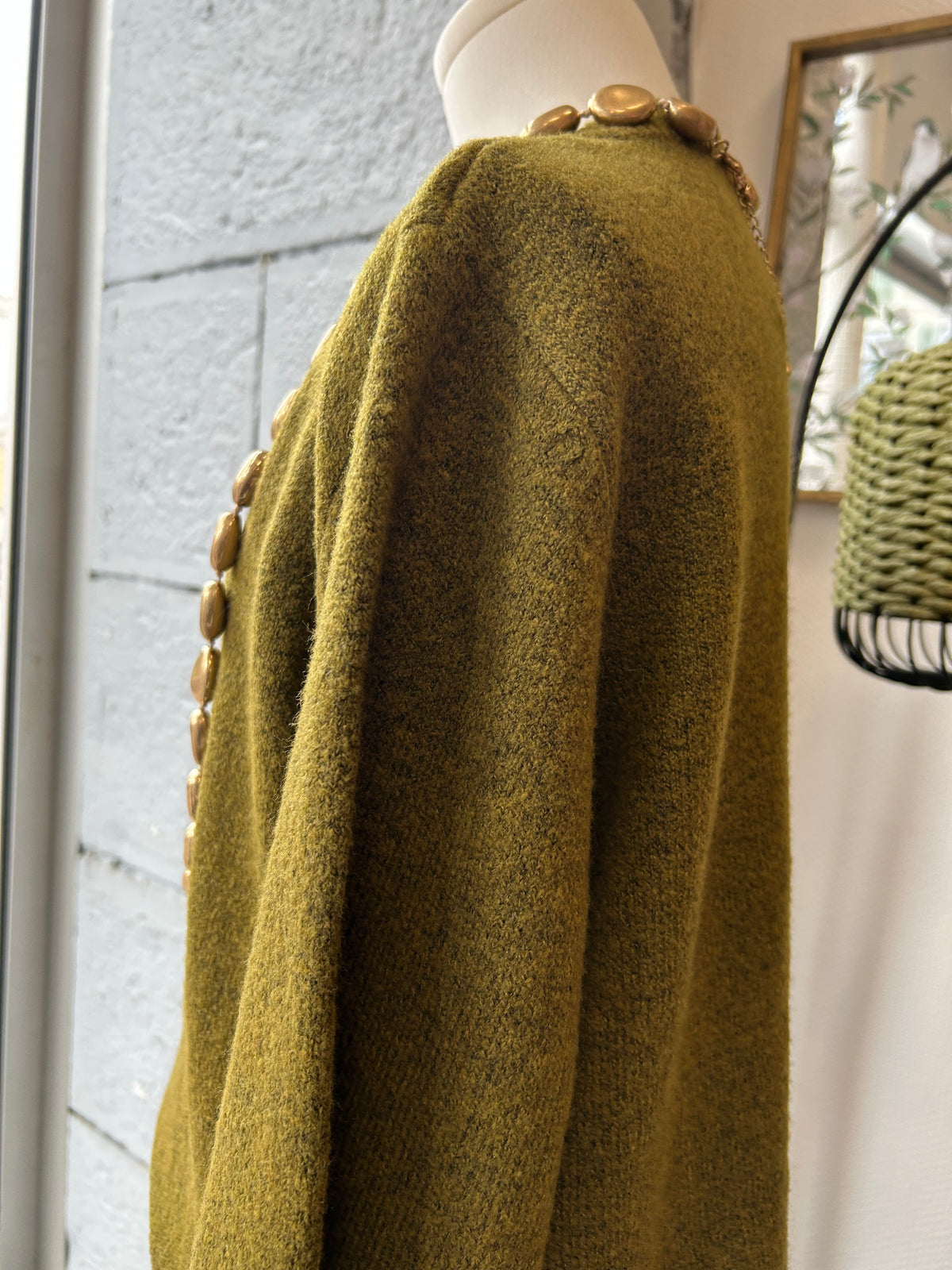 Gilet vert mousse - C'EST BEAU LA VIE