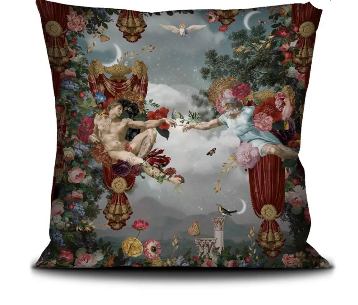 Housse de coussin LA CREATION D'ADAM - VOGLIO BENE