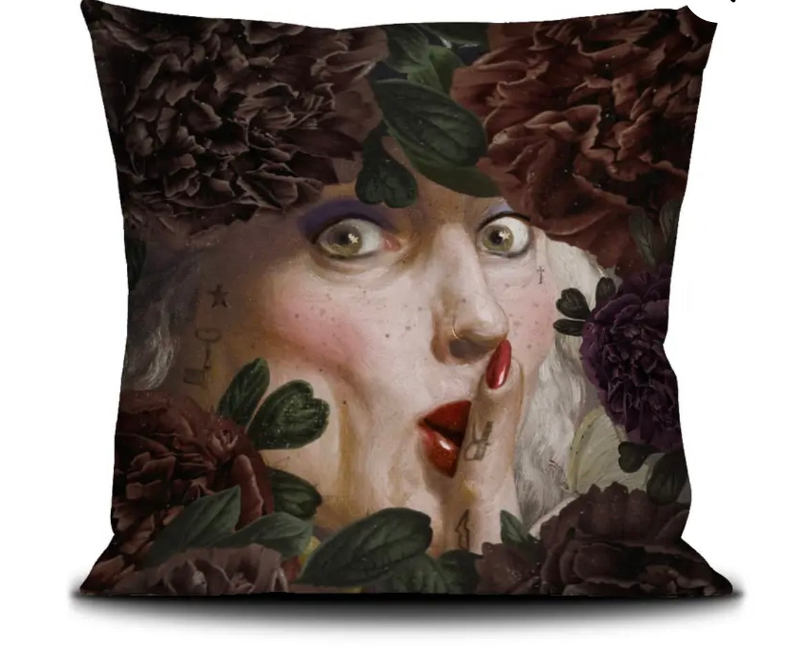 Housse de coussin LA FEMME CLEF