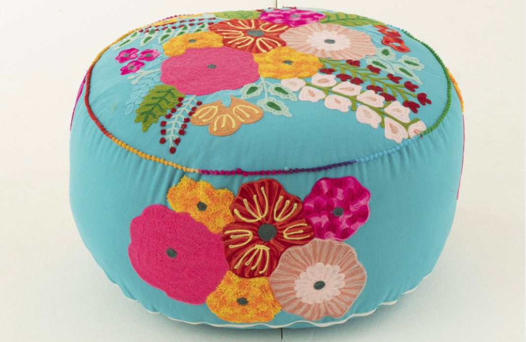 Pouf turquoise J Line