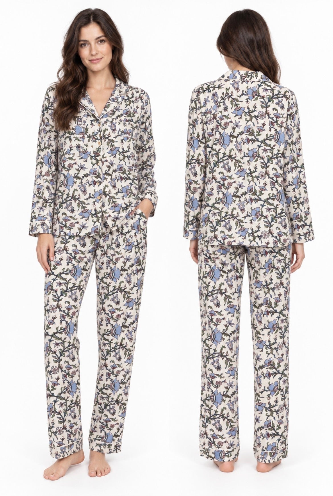 Pyjama - Bleu Bordeau