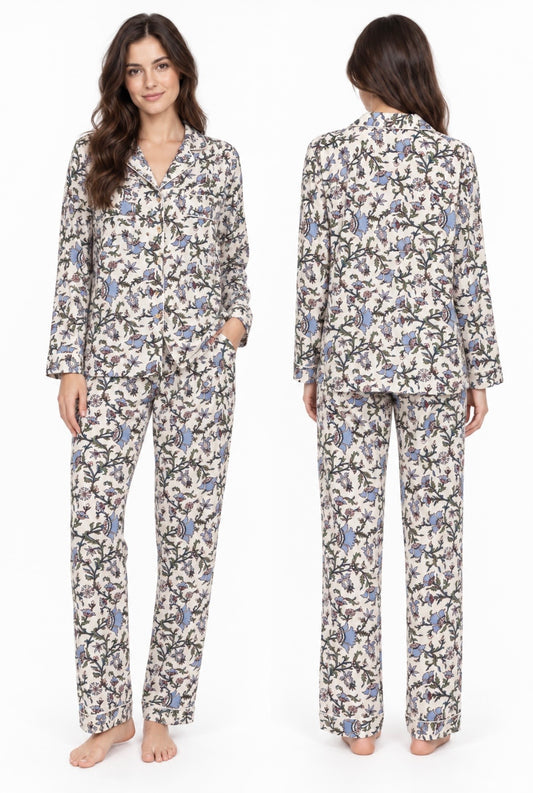 Pyjama - Bleu Bordeau