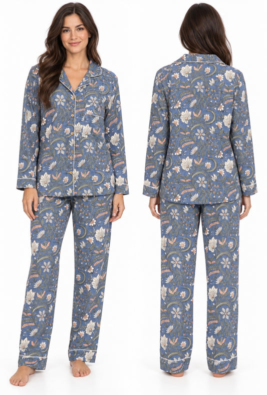 Pyjama - Bleu nuancé