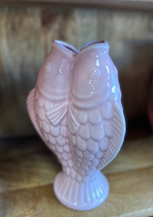 Vase poissons rose - KERSTEN