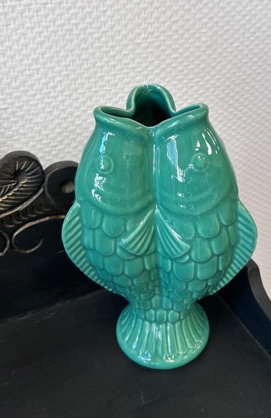 Vase poisson vert émeraude - KERSTEN