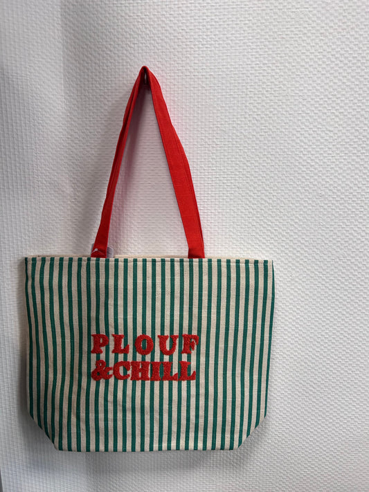 Sac rayé PLOUF & CHILL