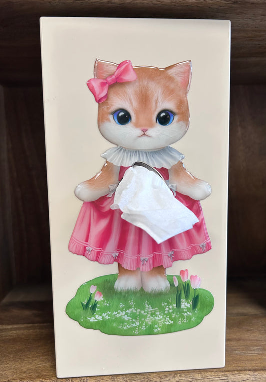 Boîte à mouchoirs Baby cat