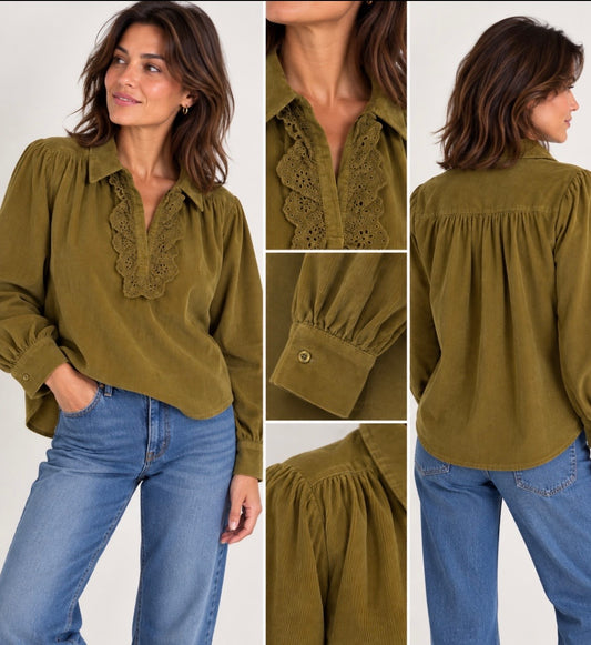Chemise velours