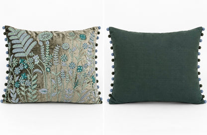 Coussin brodé - J - line