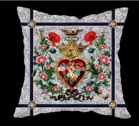 Housse de coussin COEUR SACRE - MOUCHKINE