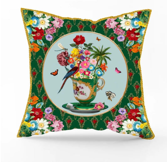 Housse de coussin THÉ TIME - MOUCHKINE