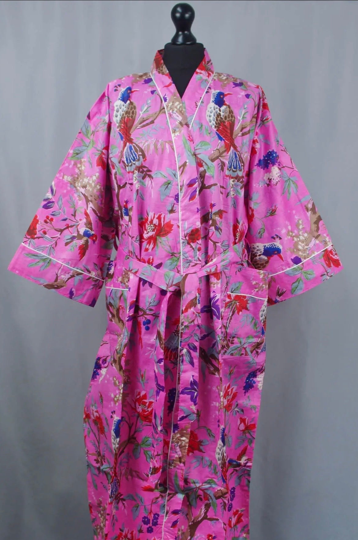 Kimono Fuchsia Oiseaux