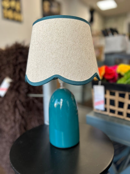 Lampe bleu canard
