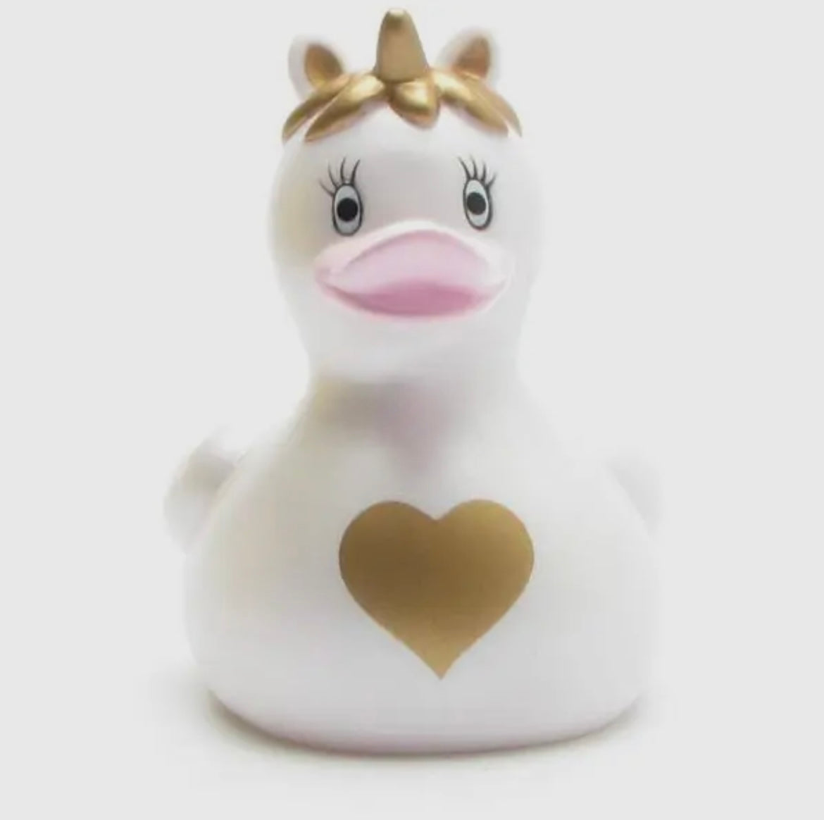 Canard Licorne coeur doré