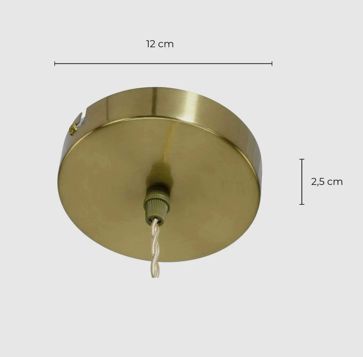 Suspension céramique bleue