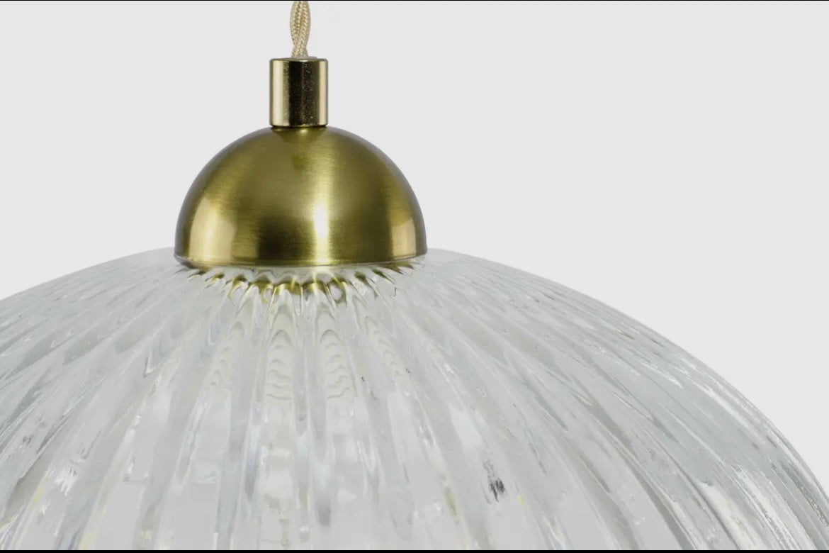 Suspension verre strié