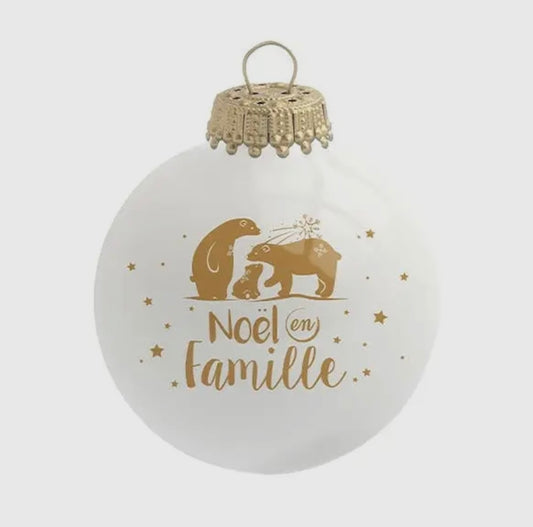 Boule de Noël  - NOEL EN FAMILLE