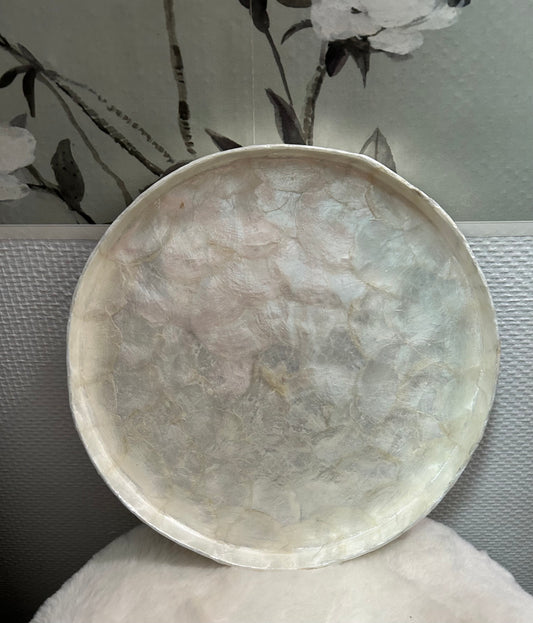 PLateau rond coquillages
