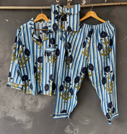 PYJAMA CHARDONS BLEUS Taille L