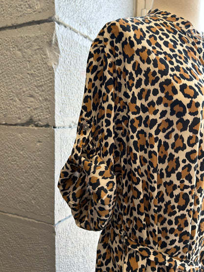 Robe effet léopard