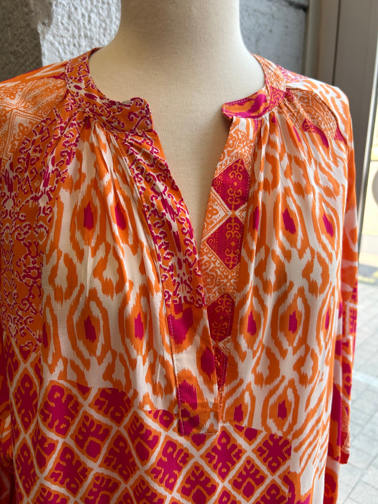 Robe fluide orange