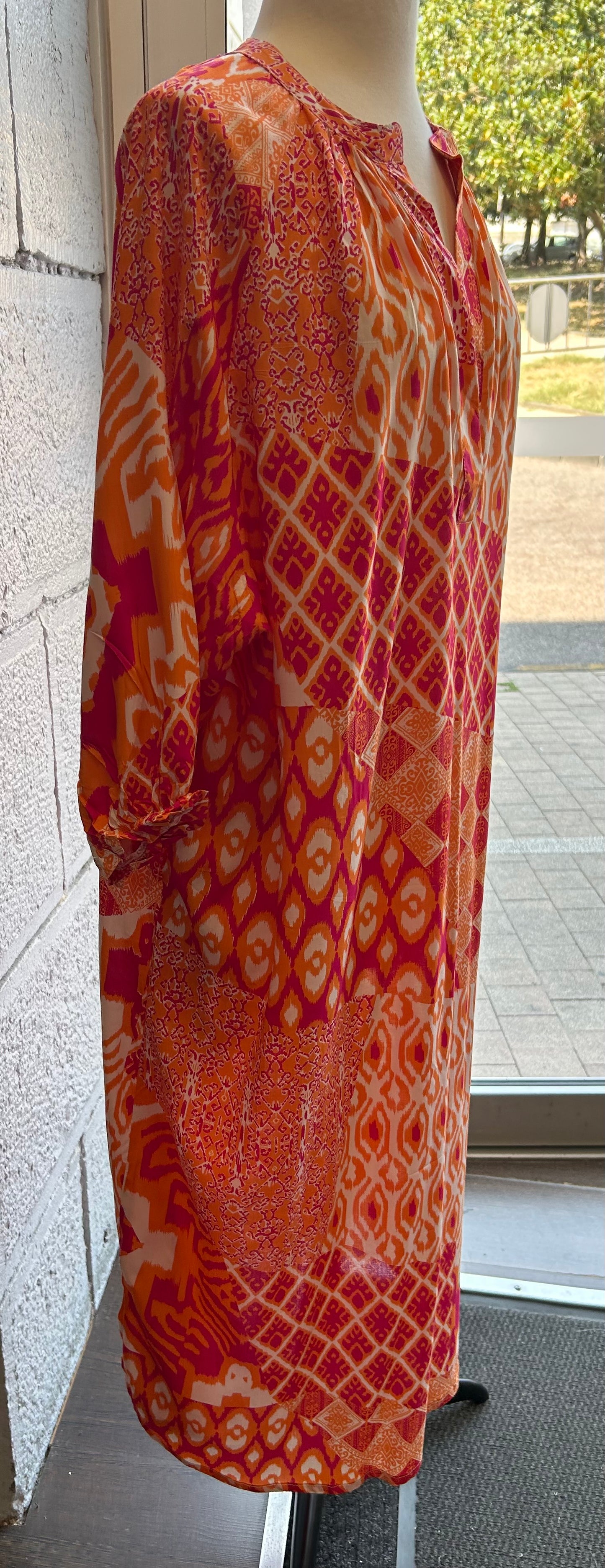 Robe fluide orange