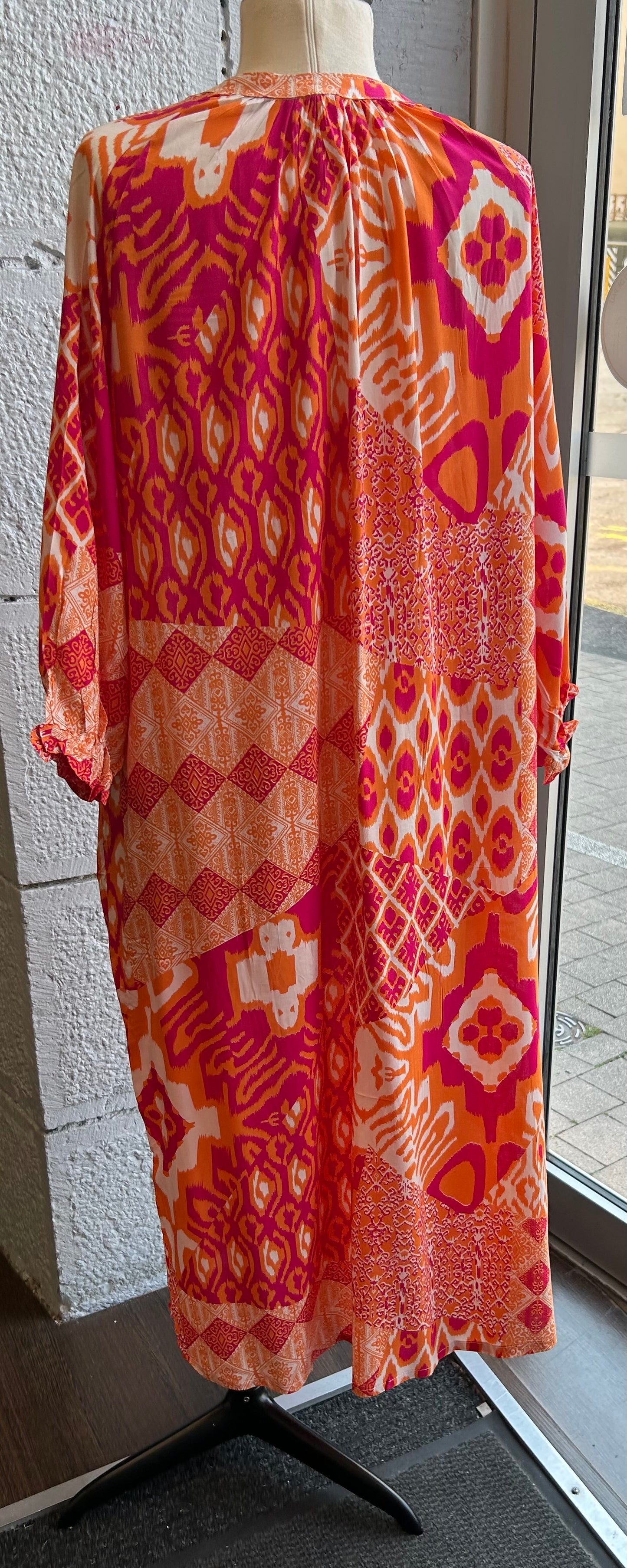 Robe fluide orange