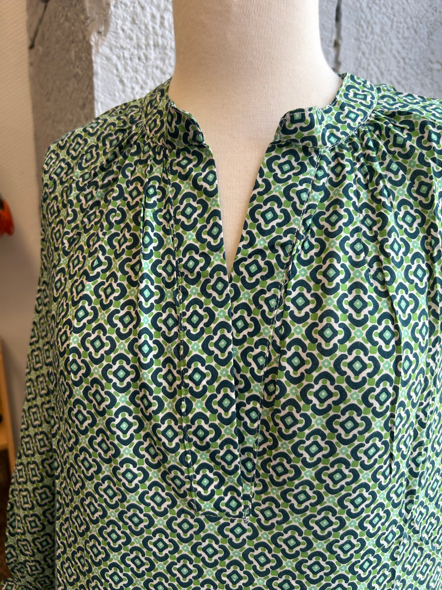 Robe fluide vert émeraude