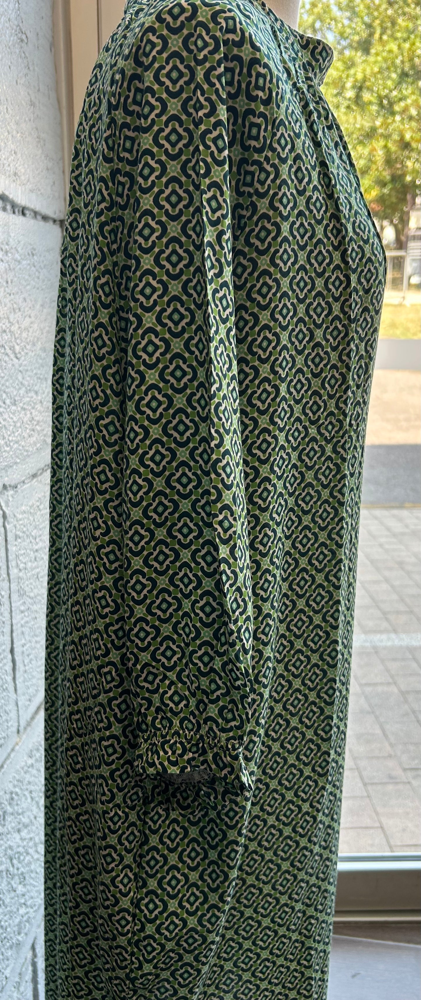 Robe fluide vert émeraude