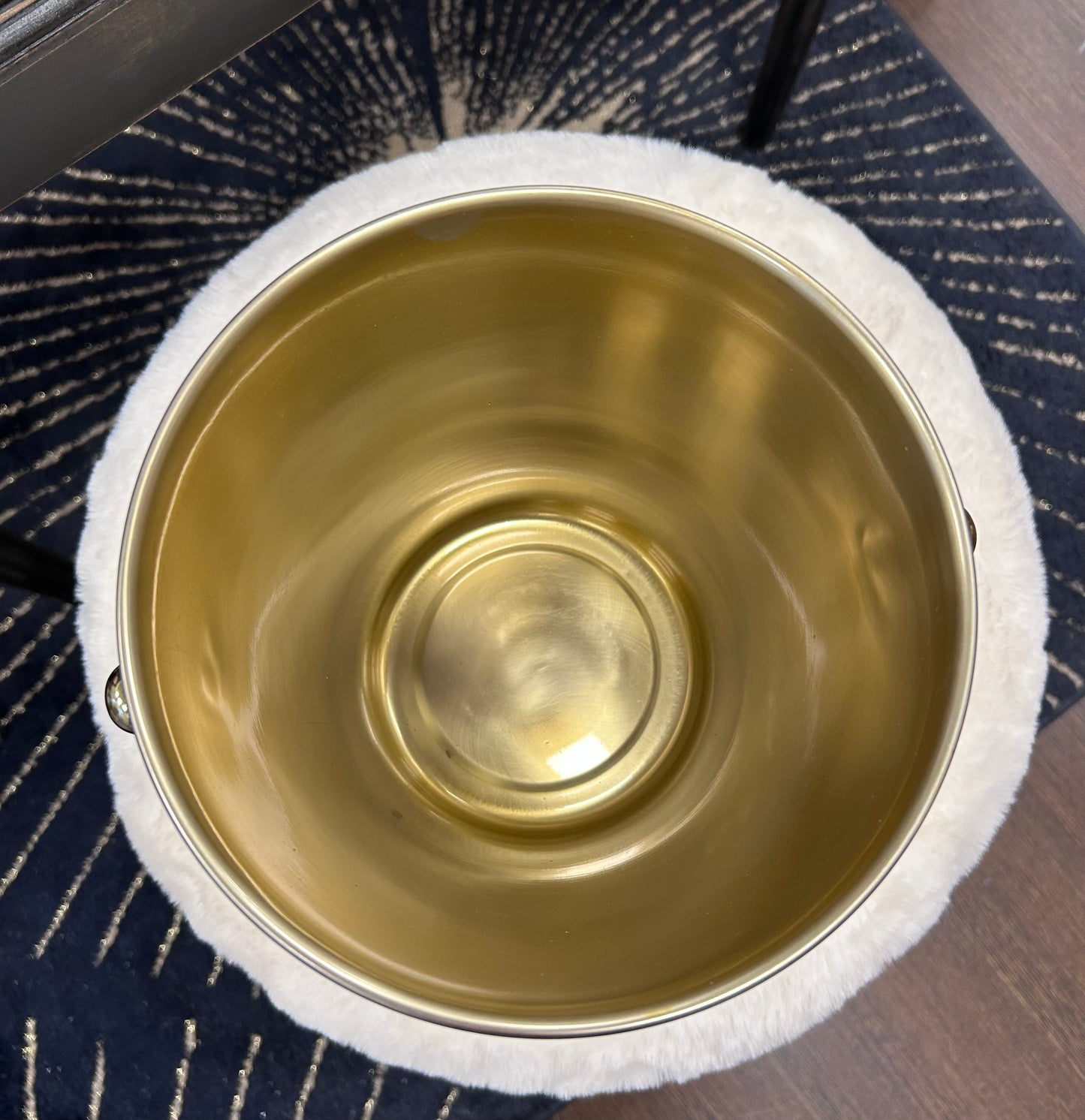 Seau à glace facettes dorées J - LINE